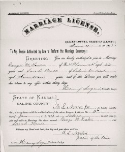 MarriageRecordGeorgeFentonSarahHall